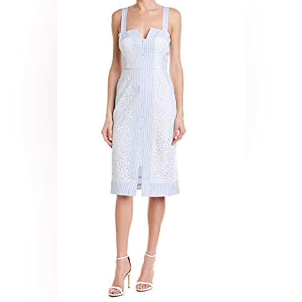 BCBG LACE TOP INSET DRESS - Picture 7 of 11